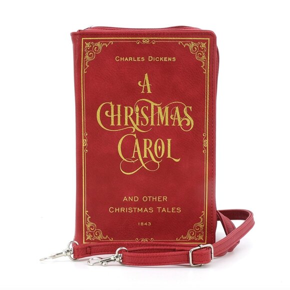 A Christmas Carol Book Cover Crossbody Purse - Book Lover Gifts - Picture 6 of 7